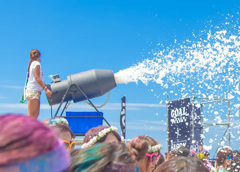 巨大シャボン玉遊び